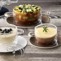 27 cl - Bormioli Luigi Thermic Glass Set Contenitore Ermetico Rotondo In Vetro Termico - Set 2 Pz