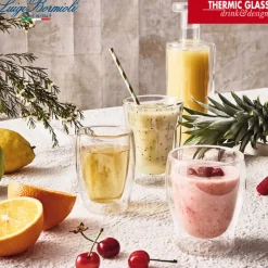 35 cl - Bormioli Luigi Thermic Glass Bicchiere Acqua in Vetro Borosilicato - Set 2 Pezzi