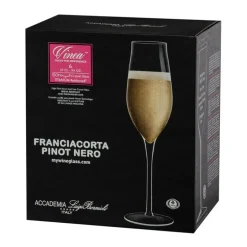 27 cl - Bormioli Luigi Vinea Calice Flute in Vetro - Set 6 Pezzi