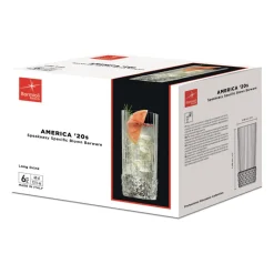 40 cl - Bormioli Rocco America 20s Bicchiere Cocktail in Vetro - Set 6 Pezzi