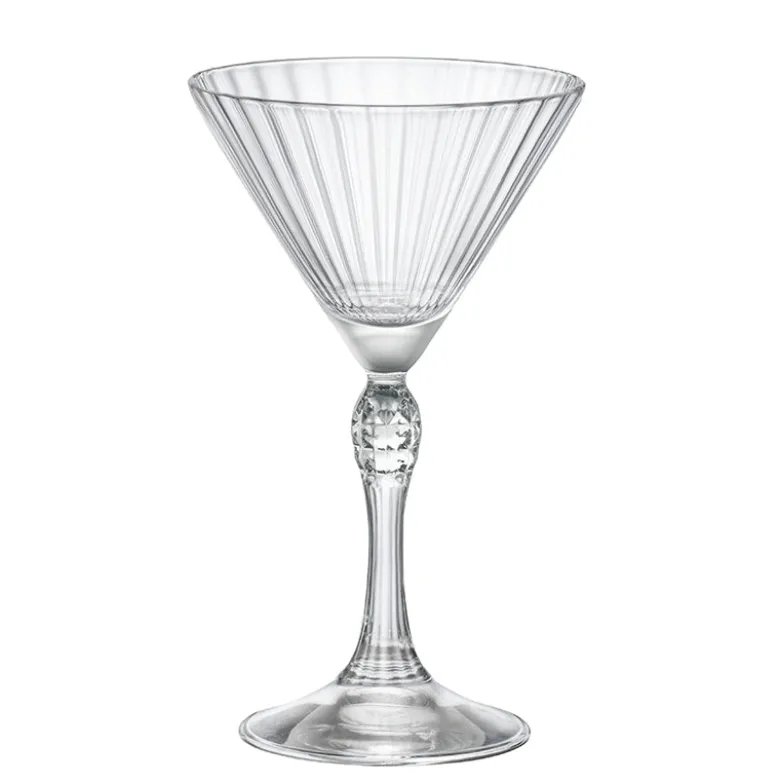 16.5 cl - Bormioli Rocco America 20s Bicchiere Martini in Vetro - Set 6 Pezzi
