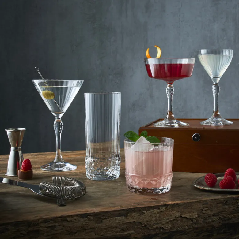 16.5 cl - Bormioli Rocco America 20s Bicchiere Martini in Vetro - Set 6 Pezzi