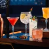 25 cl - Bormioli Rocco America 20s Bicchiere Martini in Vetro - Set 6 Pezzi