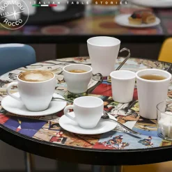 10.9 cl - Bormioli Rocco Aromateca Tazzina Caffé in Vetro - Set 4 Pezzi