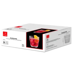 21 cl - Bormioli Rocco Barshine Bicchiere Bibita in Vetro Temperato - Set 6 Pezzi