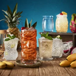 58 cl - Bormioli Rocco Bartender Bicchiere Cocktail Tiki In Vetro - Set 6 Pz