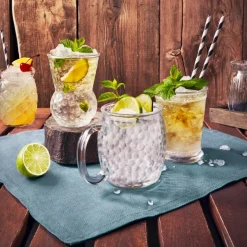 54.5 cl - Bormioli Rocco Bartender Bicchiere Cocktail in Vetro - Set 6 Pezzi