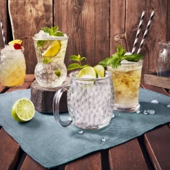 36.5 cl - Bormioli Rocco Bartender Bicchiere Cocktail in Vetro - Set 6 Pezzi