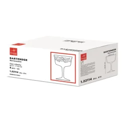 22 cl - Bormioli Rocco Bartender Calice Fizz in Vetro - Set 6 Pezzi
