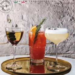 40.5 cl - Bormioli Rocco Bartender Novecento Bicchiere Bibita in Vetro - Set 6 Pezzi