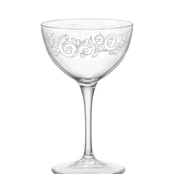 23.5 cl - Bormioli Rocco Bartender Novecento Bicchiere Martini in Vetro - Set 6 Pezzi