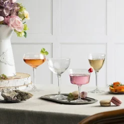 15.5 cl - Bormioli Rocco Bartender Novecento Calice Nick e Nora in Vetro - Set 6 Pezzi