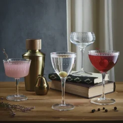 22 cl - Bormioli Rocco Bartender Novecento Calice Cocktail in Vetro - Set 6 Pezzi
