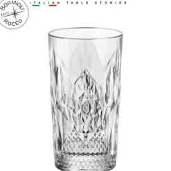 49 cl - Bormioli Rocco Bartender Stone Bicchiere Bibita in Vetro - Set 6 Pezzi