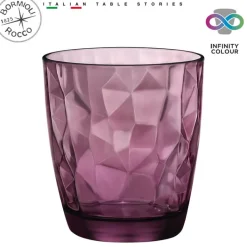 30.5 cl - Bormioli Rocco Diamond Bicchiere Acqua in Vetro - Set 6 Pezzi