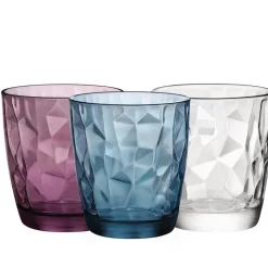 30.5 cl - Bormioli Rocco Diamond Bicchiere Acqua in Vetro - Set 6 Pezzi