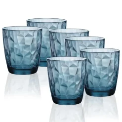 30.5 cl - Bormioli Rocco Diamond Bicchiere Acqua in Vetro - Set 6 Pezzi