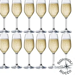 24 cl - Bormioli Rocco Divino Calice Flute in Vetro - Set 12 Pezzi