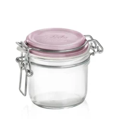 20 cl - Bormioli Rocco Fido Aromateca Vasetto Ermetico Cilindrico In Vetro Tappo Rosa - Set 6 Pz