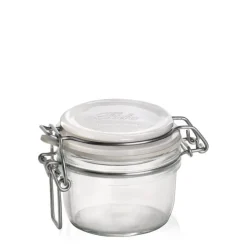 12.5 cl - Bormioli Rocco Fido ChiaroScuro Vasetto Ermetico In Vetro Tappo Bianco