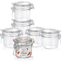 20 cl - Bormioli Rocco Fido Vasetto Ermetico Cilindrico In Vetro - Set 12 Pz
