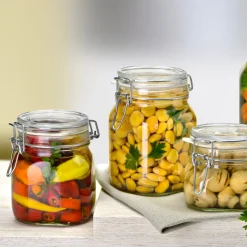100 cl - Bormioli Rocco Fido Vasetto Ermetico In Vetro - Set 6 Pz
