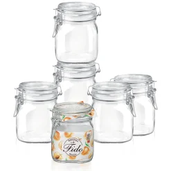75 cl - Bormioli Rocco Fido Vasetto Ermetico In Vetro - Set 6 Pz
