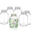 500 cl - Bormioli Rocco Fido Vasetto Ermetico Cilindrico In Vetro - Set 6 Pz