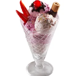 27 cl - Bormioli Rocco Gelato Coppa Gelato Cornetto In Vetro - Set 6 Pz