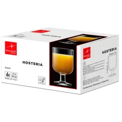 16.5 cl - Bormioli Rocco Hosteria Calice Vino Bianco in Vetro Temperato - Set 6 Pezzi