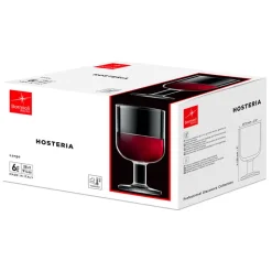 28 cl - Bormioli Rocco Hosteria Calice Vino Rosso in Vetro Temperato - Set 6 Pezzi