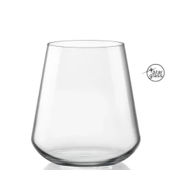 45 cl - Bormioli Rocco InAlto Uno Bicchiere Acqua in Vetro - Set 6 Pezzi