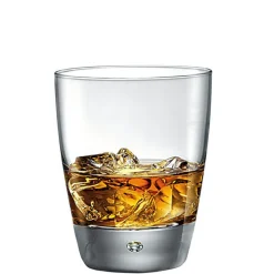 26 cl - Bormioli Rocco Luna Bicchiere Whisky in Vetro - Set 3 Pezzi