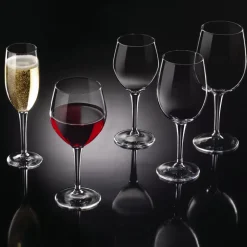 17 cl - Bormioli Rocco Milano Calice Flute in Vetro Temperato - Set 12 Pezzi