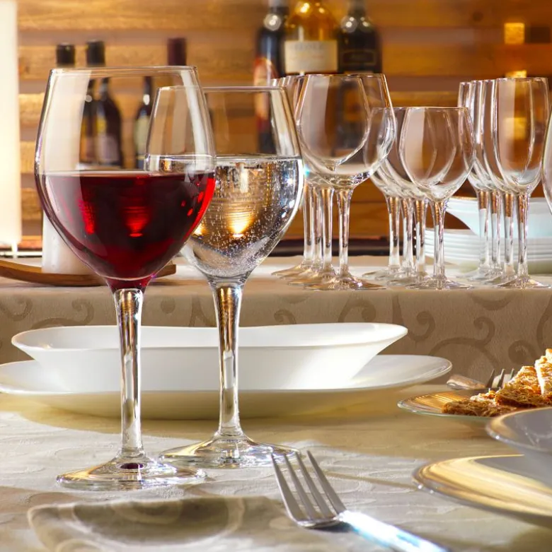 34.8 cl - Bormioli Rocco New Kalix Calice Vino Rosso in Vetro Temperato - Set 12 Pezzi
