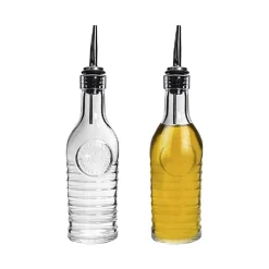 26.8 cl - Bormioli Rocco Officina 1825 Set Olio e Aceto in Vetro - Set 2 Pezzi