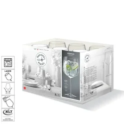 75.5 cl - Bormioli Rocco Premium Calice Gin Tonic in Vetro - Set 6 Pezzi