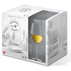 60 Cl Bormioli Rocco Premium Calice Vino Bianco in Vetro - Set 6 Pezzi