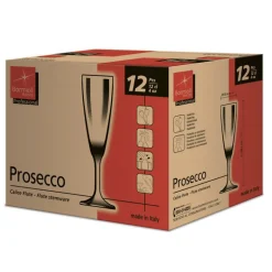 15 cl - Bormioli Rocco Prosecco Calice Flute in Vetro - Set 12 Pezzi