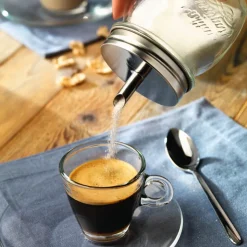 25 cl - Bormioli Rocco Quattro Stagioni Genietti Vasetto In Vetro Con Tappo Dosatore Zucchero