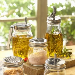 25 cl - Bormioli Rocco Quattro Stagioni Genietti Vasetto In Vetro Con Tappo Sale e Spezie