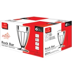 38 cl - Bormioli Rocco Rock Bar Coppa Gelato in Vetro - Set 6 Pezzi