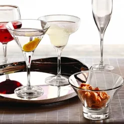 24.5 cl - Bormioli Rocco Ypsilon Bicchiere Martini in Vetro - Set 6 Pezzi