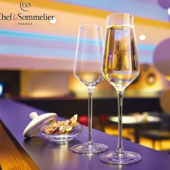 21 cl - Chef & Sommelier Reveal Up Calice Flute in Vetro - Set 6 Pezzi