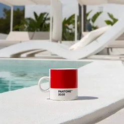 12 cl - Copenhagen Pantone 2035 Tazzina Caffé In Porcellana