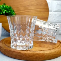 27 cl - Cristal D'Arques Lady Diamond Bicchiere Whisky in Vetro - Set 6 Pezzi