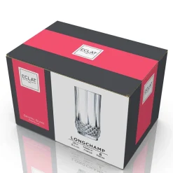 28 cl - Cristal D'Arques Longchamp Bicchiere Bibita in Vetro - Set 6 Pezzi
