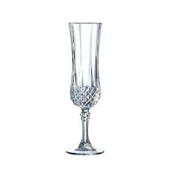 14 cl - Cristal D'Arques Longchamp Calice Flute in Vetro - Set 6 Pezzi