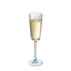 17 cl - Cristal D'Arques Macassar Calice Flute in Vetro - Set 6 Pezzi
