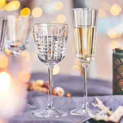 17 cl - Cristal D'Arques Macassar Calice Flute in Vetro - Set 6 Pezzi